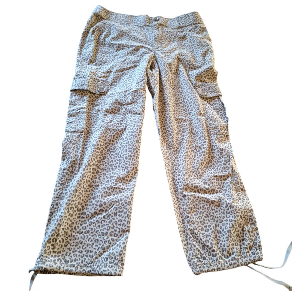 Democracy Leopard Print Ankle Pants
